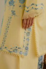 Zara Shahjahan Winter Collection 2025 – Dhanak Embroidered 3PC Suit (Code: 4166) - Image 5