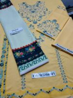 Zara Shahjahan Winter Collection 2025 – Dhanak Embroidered 3PC Suit (Code: 4166) - Image 4