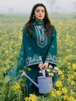 Aizel Winter Collection 2025 – Airjutt Dhanak Embroidered 3PC Suit (Code: 4107) - Image 3