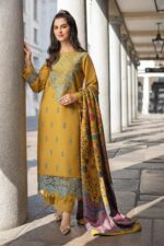Rang Rasia Winter Collection 2025 – Airjutt Dhanak Chikankari Embroidered 3PC Suit (Code: 4159)