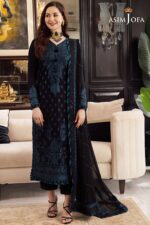 Asim Jofa Winter Collection 2025 – Airjutt Dhanak Embroidered 3PC Suit (Code: 4078)