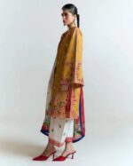Hussain Rehar Winter Collection 2025 – Airjutt Dhanak Cross Stitch Embroidered 3PC Suit (Code: 4212) - Image 3