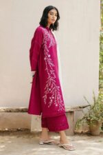 Zara Shahjahan Winter Collection 2025 – Airjutt Dhanak Cross Stitch Embroidered 3PC Suit (Code: 4216) - Image 2
