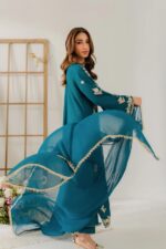 Vintage Winter Collection 2025 – Airjutt Dhanak Cross Stitch Embroidered 3PC Suit (Code: 4245) - Image 2