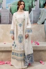 Bin Ilyas Winter Collection 2025 – Airjutt Dhanak Cutwork & Cross Stitch Embroidered 3PC Suit (Code: 4103)