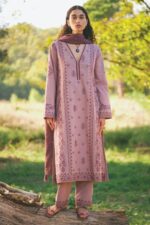 Image Winter Collection 2025 – Airjutt Dhanak Cross Stitch Embroidered 3PC Suit (Code: 4030)