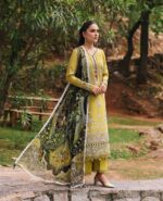 Republic Winter Collection 2025 – Airjutt Dhanak Chikankari & Cross Stitch Embroidered 3PC Suit (Code: 4240) - Image 2