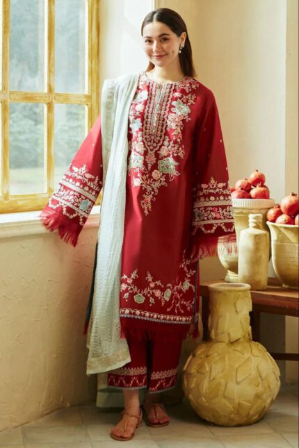 Zara Shah Jahan Luxury Embroidered 3-Piece Lawn Suit