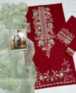 Zara Shah Jahan Luxury Embroidered 3-Piece Lawn Suit - Image 8