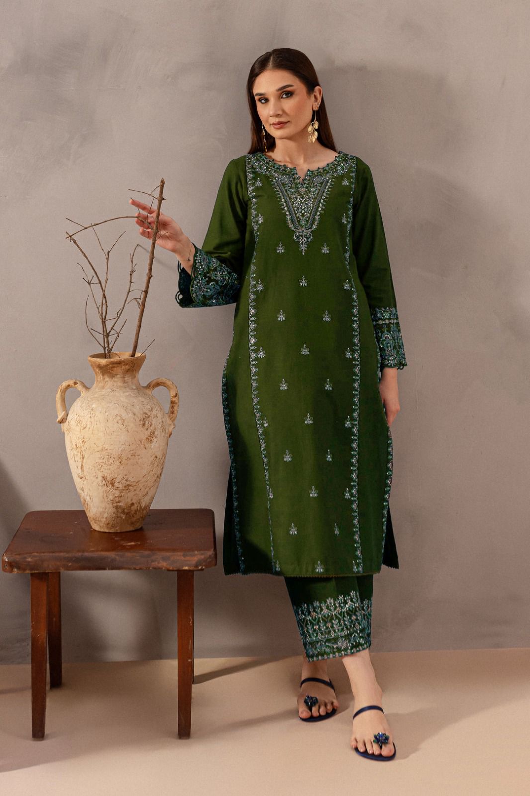 WhatsApp Image 2026-02-08 at 6.17.25 PM (1) Urge Lawn 2PC Heavy Suit – Embroidered Neck Shirt with Embroidered Trouser - Image 1