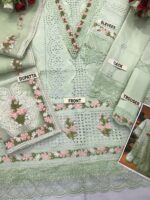 Adan Libas Cotton Lawn 3PC – Chicken Kari Embroidered Shirt with Organza Dupatta - Image 2