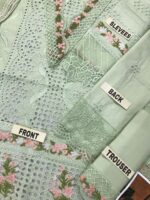 Adan Libas Cotton Lawn 3PC – Chicken Kari Embroidered Shirt with Organza Dupatta - Image 3