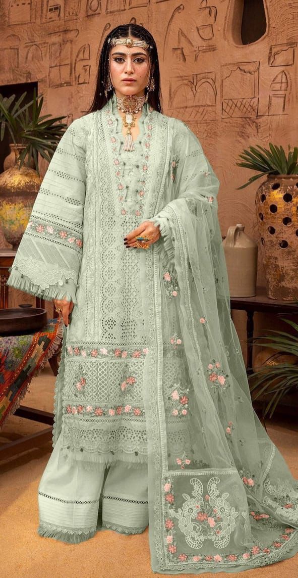 WhatsApp Image 2026-02-08 at 7.14.28 PM Adan Libas Cotton Lawn 3PC – Chicken Kari Embroidered Shirt with Organza Dupatta - Image 1