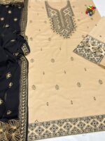 Sapphire Luxury Embroidered 3PC Lawn Suit 5245 – Heavy Zarri Thread Work with Bamber Chiffon Dupatta - Image 3