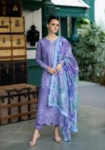 Mushq Summer Collection 6106 – Heavy Sequence Multi-Head Embroidered Lawn 3PC with Bamber Chiffon Dupatta - Image 2